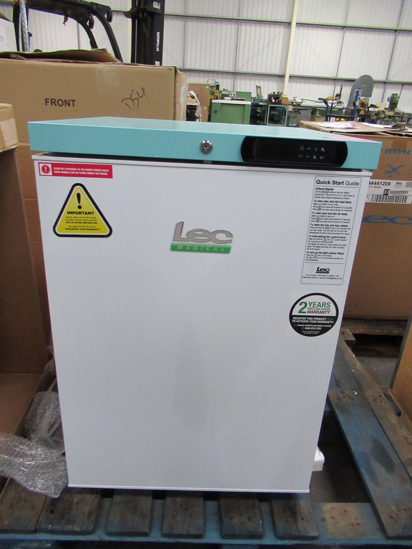 LEC LDFSR188UK, S/N 11080726444410534 medical refrigerator (Torquise) - Image 2 of 2