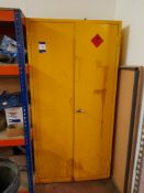 Flammable storage cabinet, with contents (Location: Halifax, West Yorkshire)