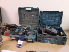 Quantity of various Makita & Bosch electric drills, as lotted (Location: Halifax, West Yorkshire)