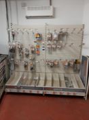 2 x Twin bays of retail display units with contents of ‘Gatemate’ & ‘Fencemate’ stock (Location: