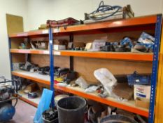 2 x Medium duty boltless racks, with contents (Location: Halifax, West Yorkshire)