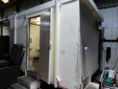 Portable toilet cabin, H 2900, W 2700, L 3700