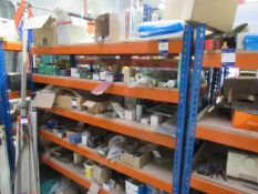 Rack and contents to include screws, nails and fix