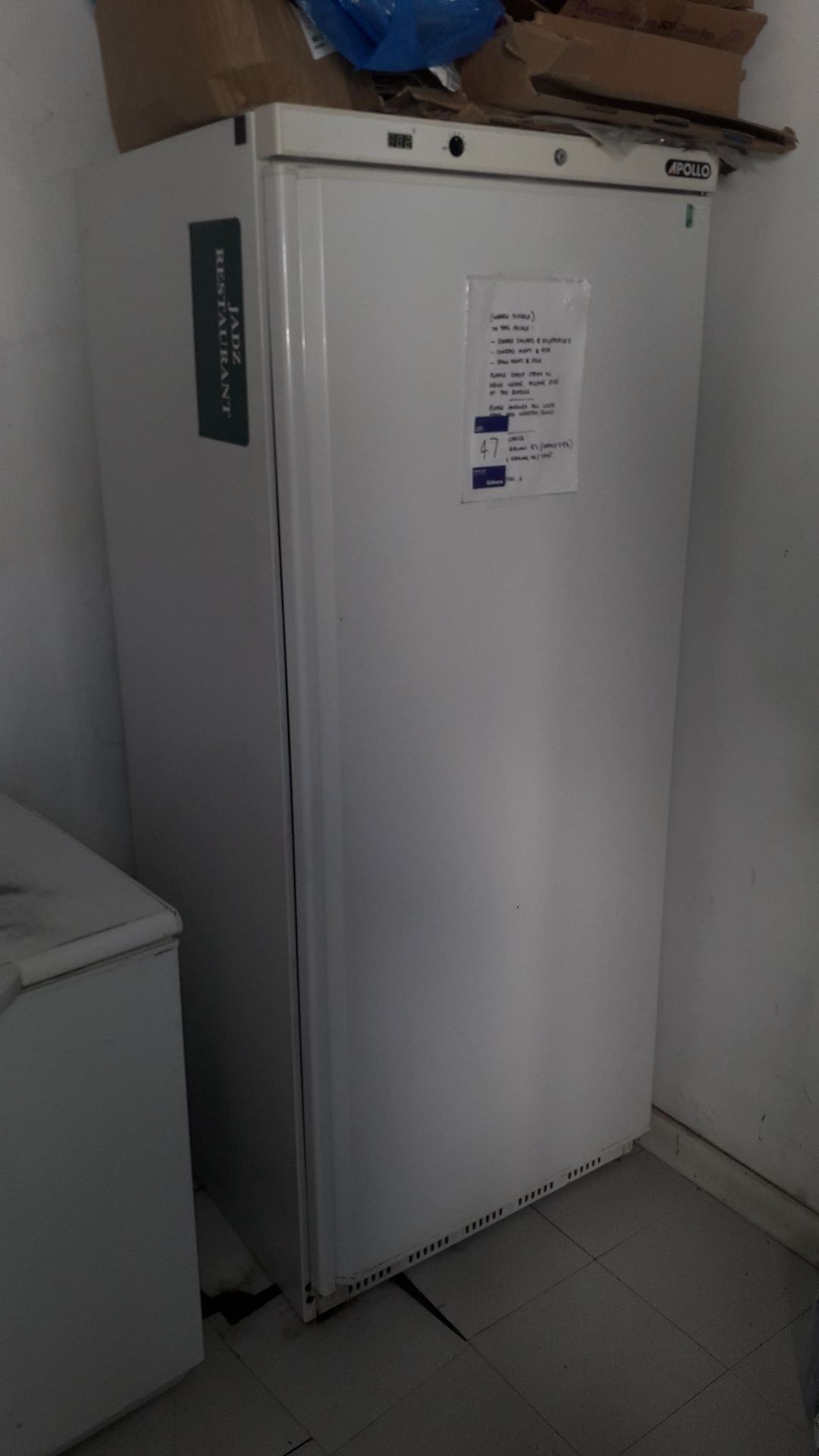 Apollo AUR600 Upright Single Door Wide 600Ltr Refrigerator, W777 x D695 x H1890, Serial Number