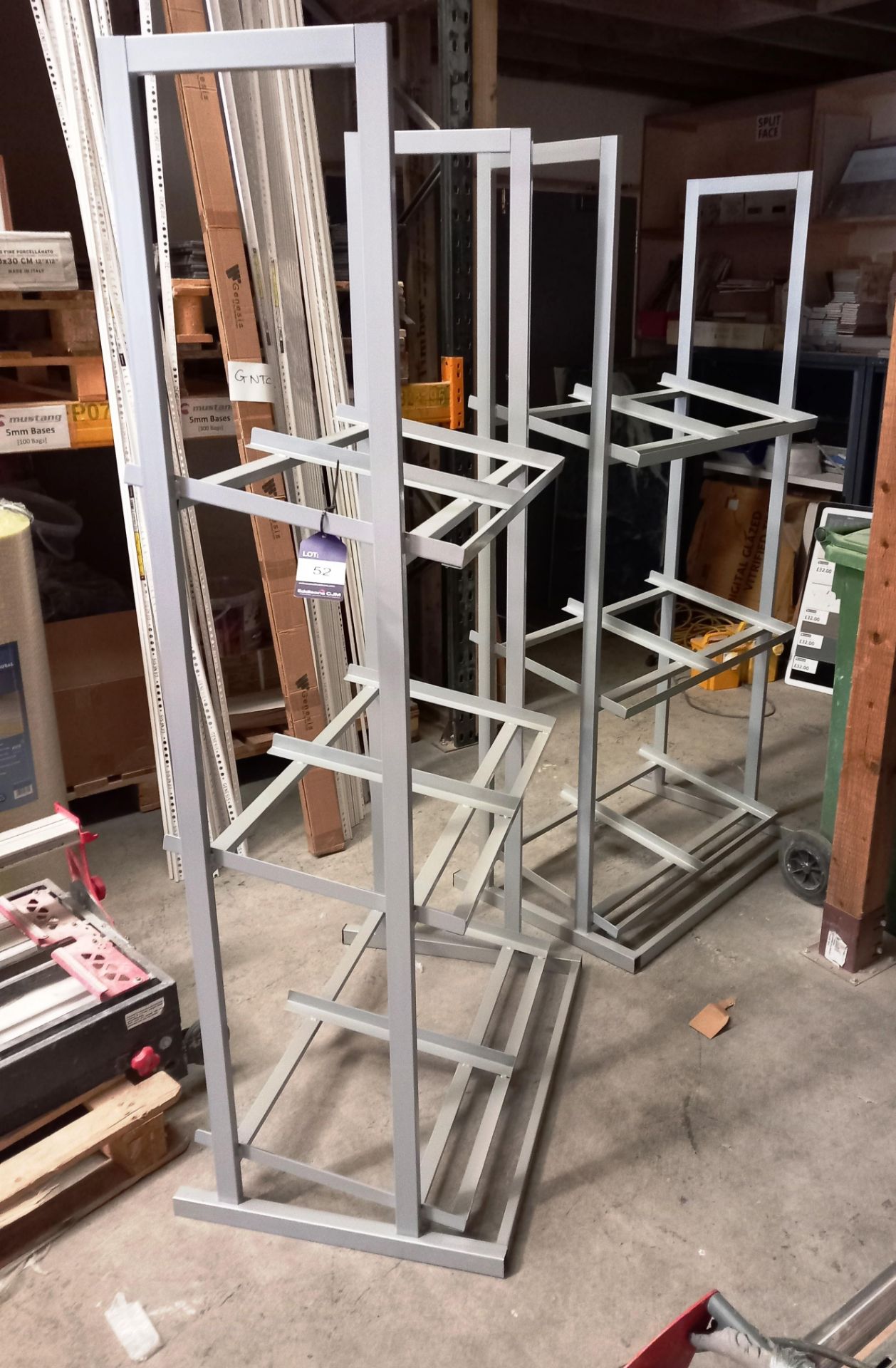 2 x 3 tiered tile stands approx. 2000x870x500