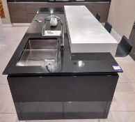 Bespoke kitchen island / breakfast bar unit, with