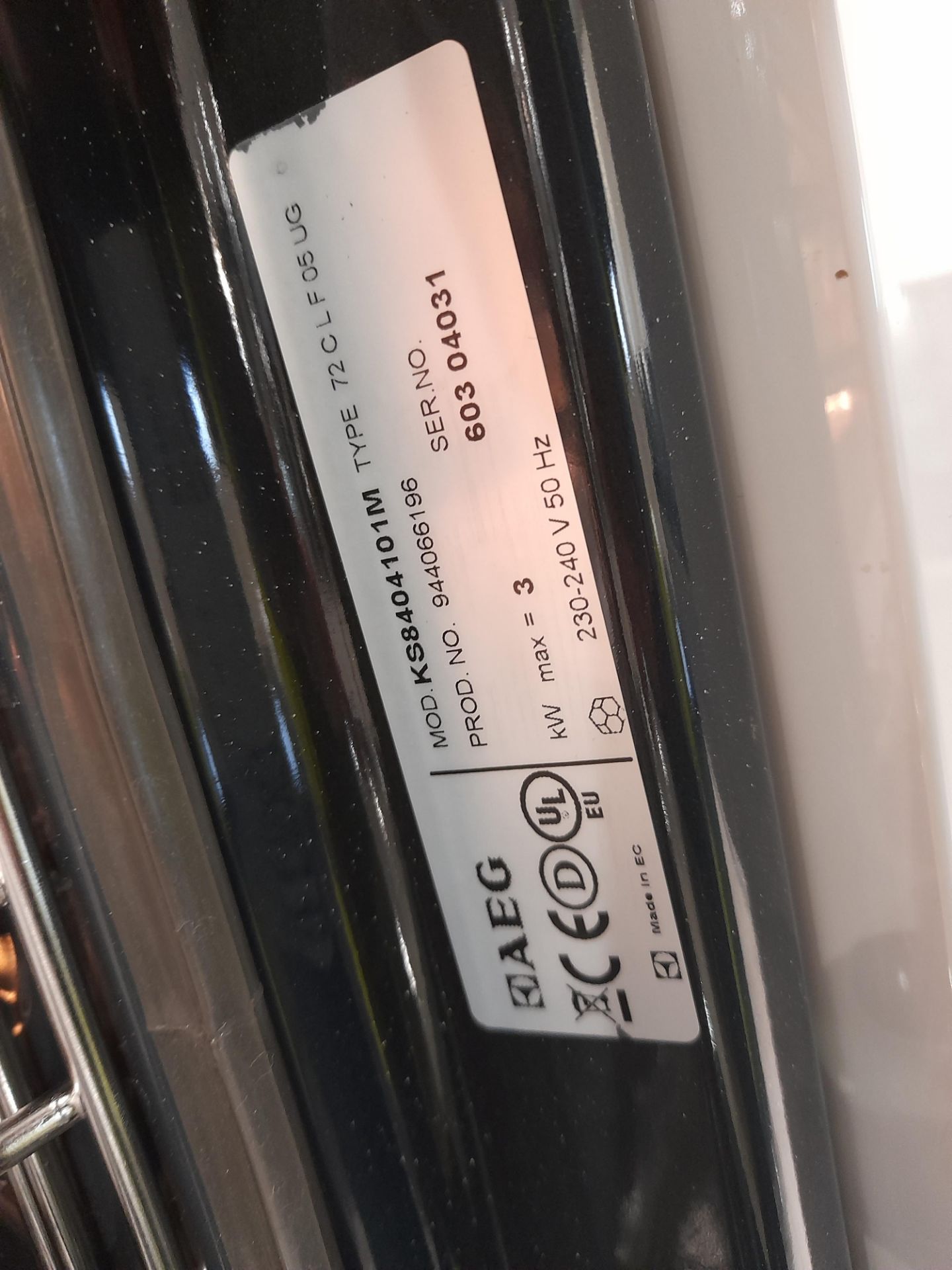 AEG KS8404101M integrated combi oven Please note, - Image 3 of 3