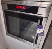 AEG Competence SECP43NS integrated electric oven.