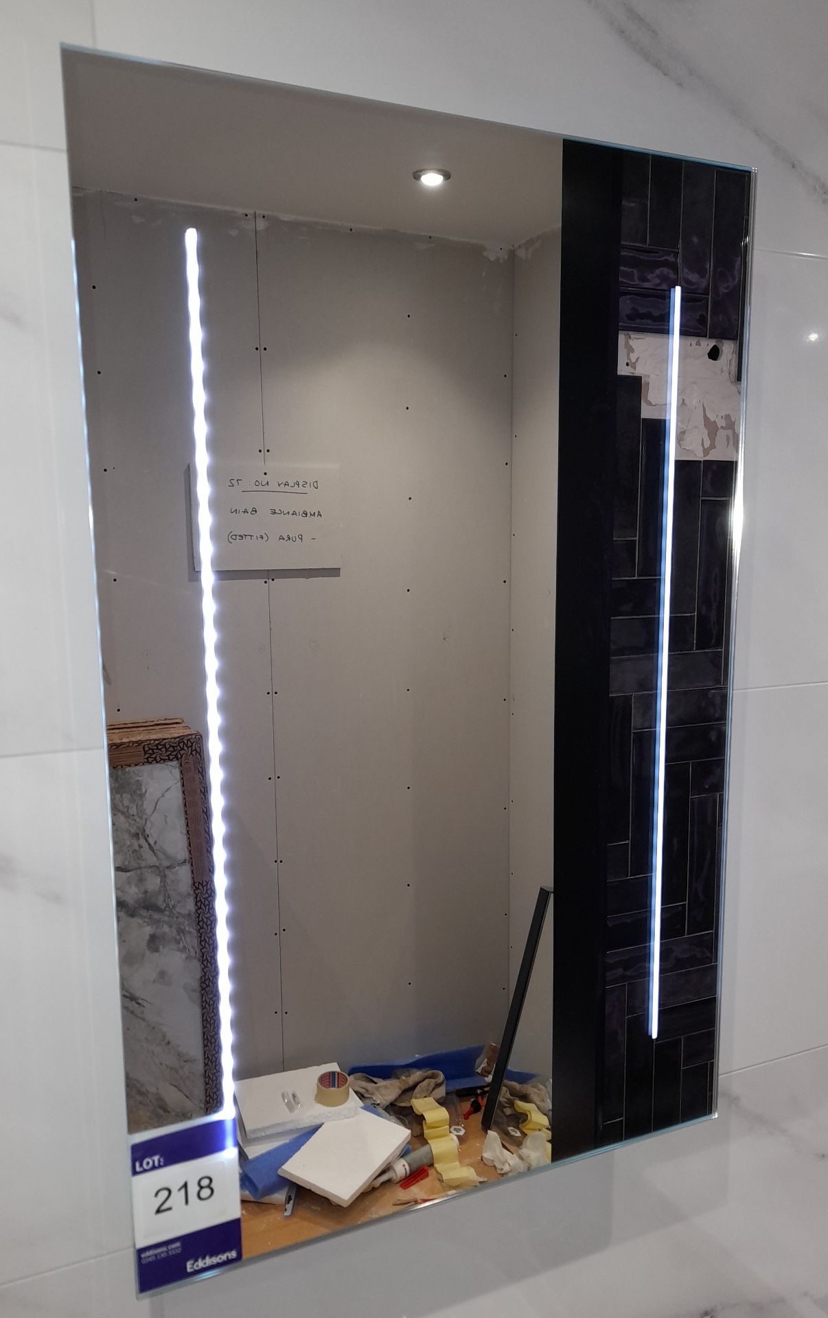 Ambiance Bain wall mounted illuminated mirror (Approx. 450 x 700), located to first floor Please