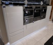 Contemporary appliance housing unit with integrate