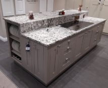 Bespoke kitchen multi cupboard / drawer island wit