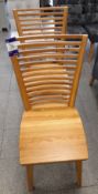 2 x Wooden dining chairs