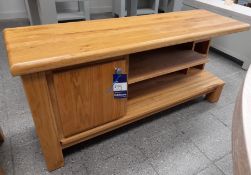 Wooden side storage unit Approx. 1300mm (w) x 400m
