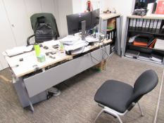 Furniture to executive office including Desk, 2 cu