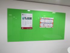 3 magnetic glass notice boards