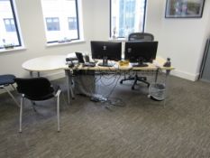 Furniture to executive office including Desk with
