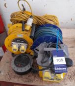 Lot comprising 4 : Various extension cables, 110V