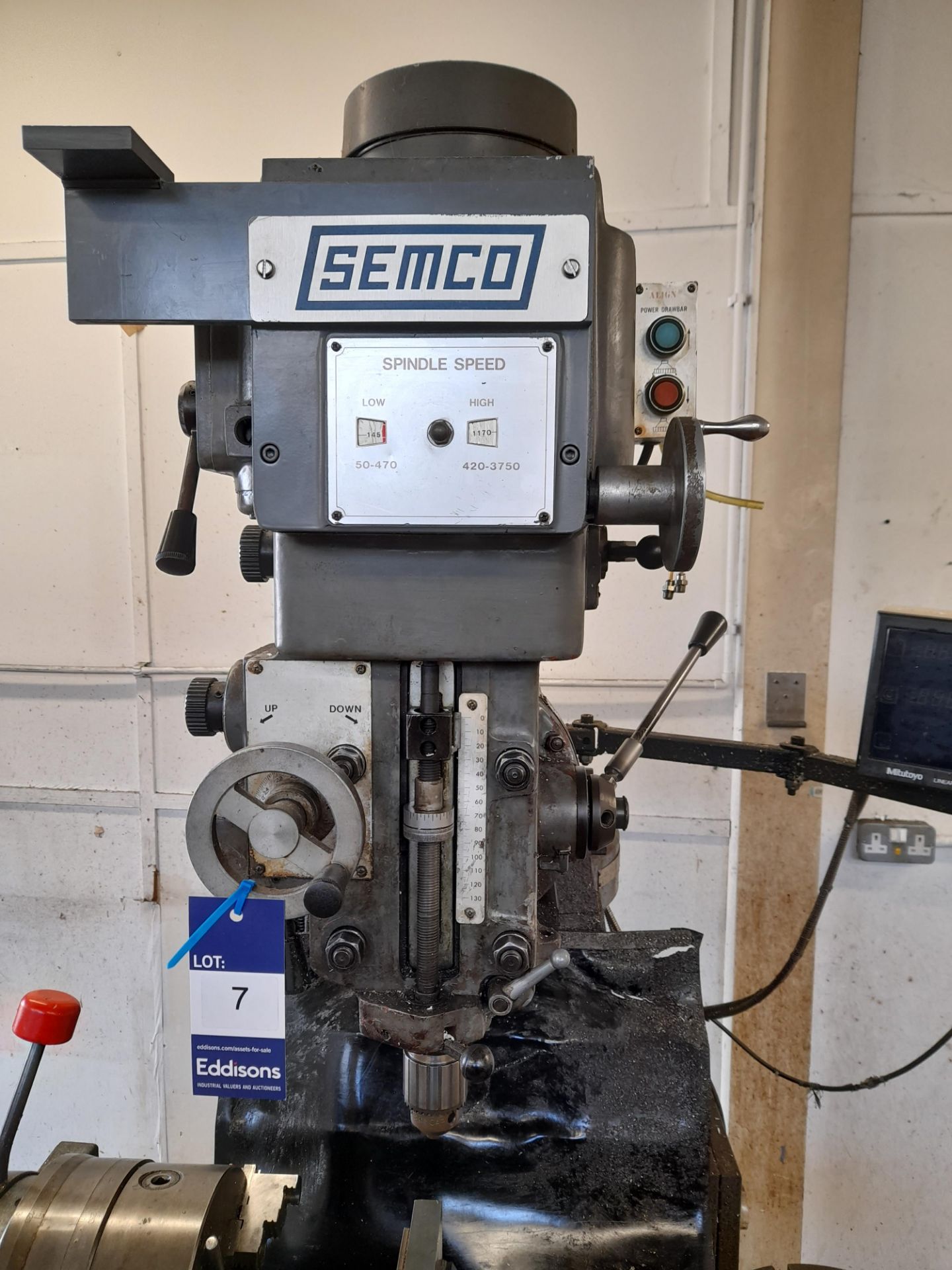 Semco LC165 vertical milling machine Serial number - Image 4 of 7