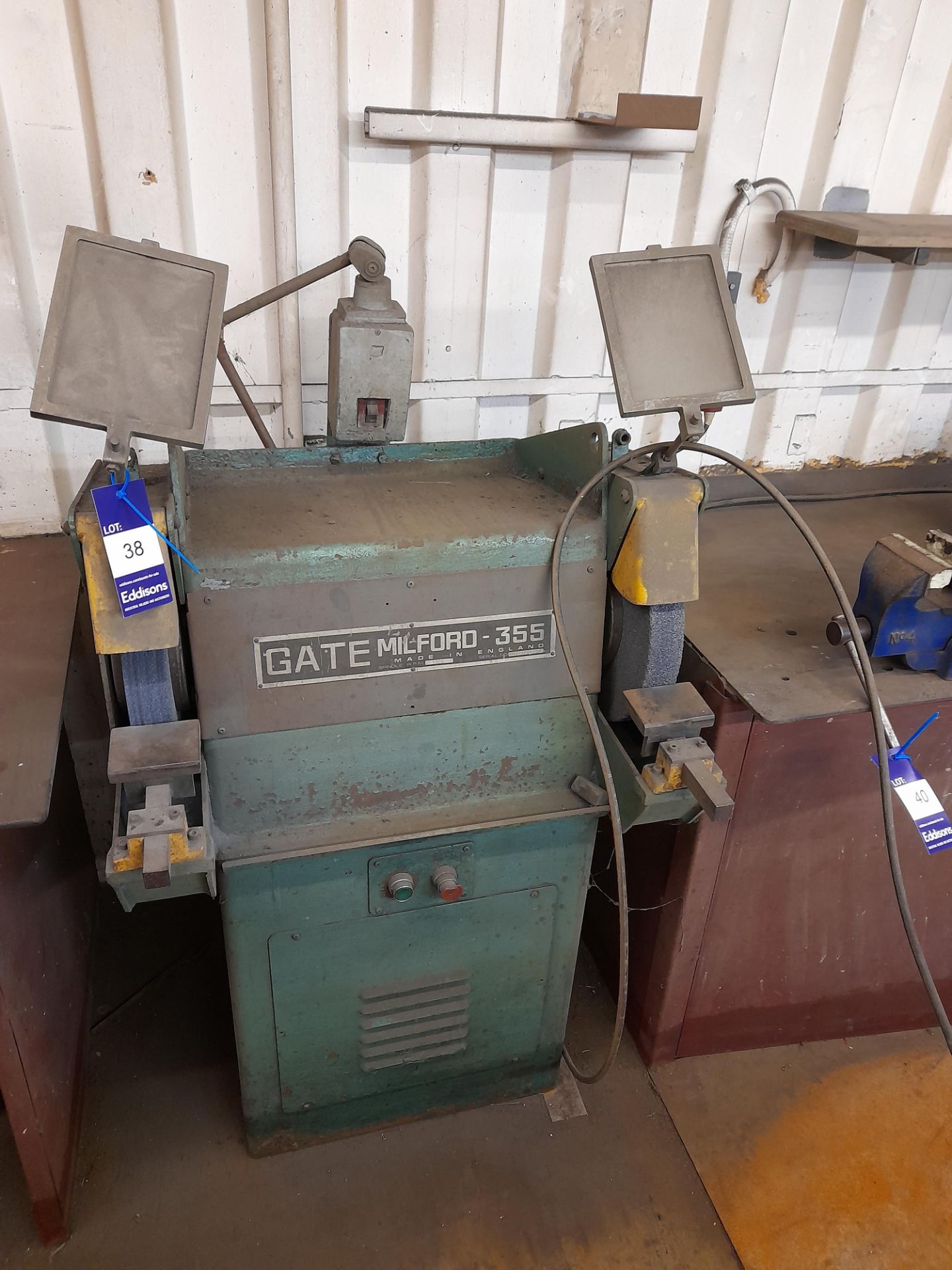 Gate and Milford 355 double ended grinder Serial n - Image 2 of 2