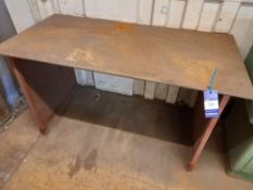 Steel fabricated table, Approx 1550mm (w) x 770mm