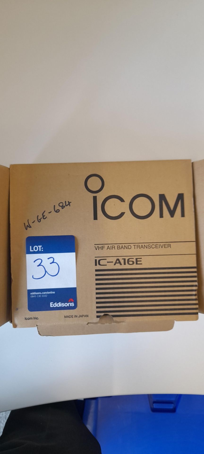 Icom VHF Air Band Transceiver IC-A16E - Image 2 of 3