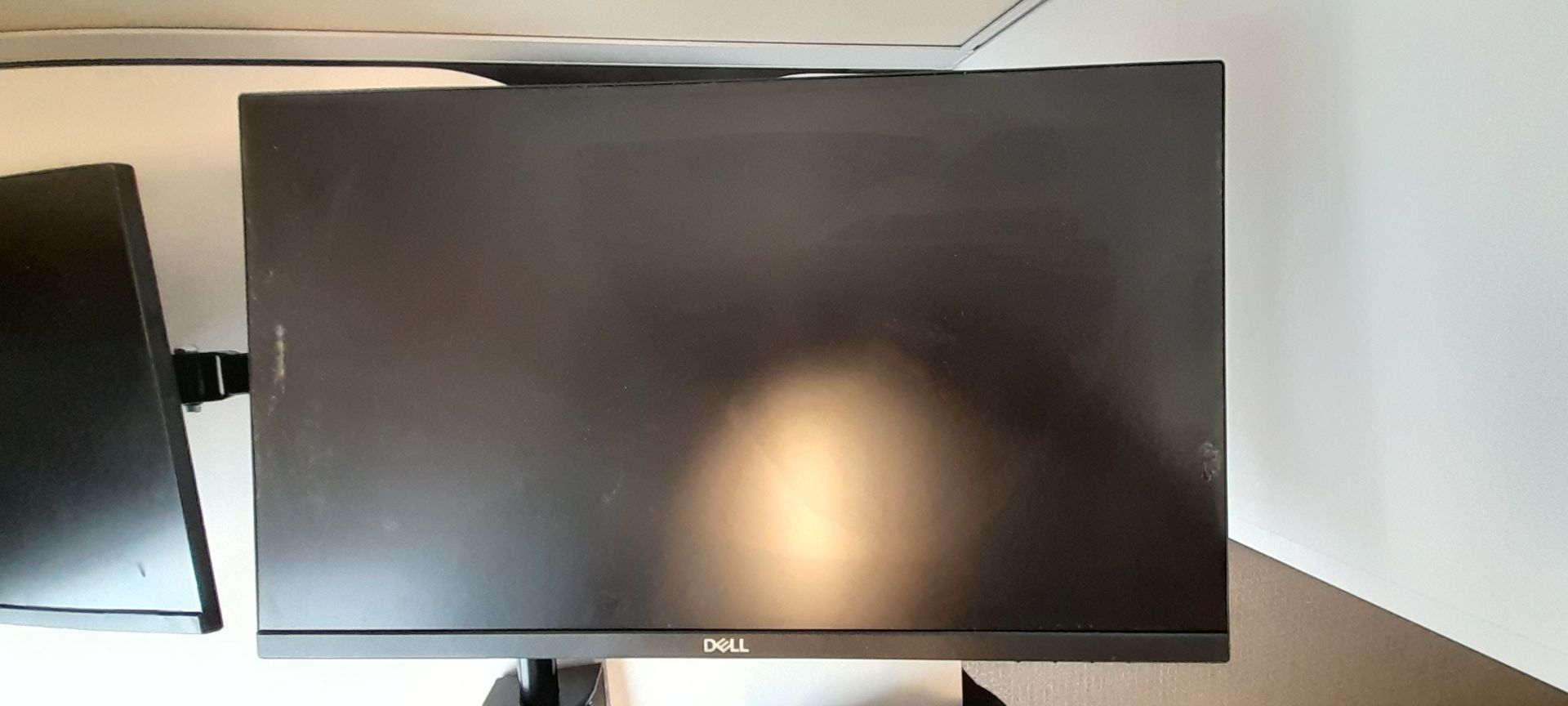 2x Dell P2219H flat panel monitor and New Star full motion height adjustable dual desk mount ( - Image 3 of 9