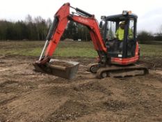 Kubota KX61-3 2.5tonne tracked excavator with Buck