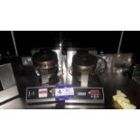 2 x Colorato CLWM-12DT1 stainless steel commercial countertop waffle makers (Spares & Repairs –