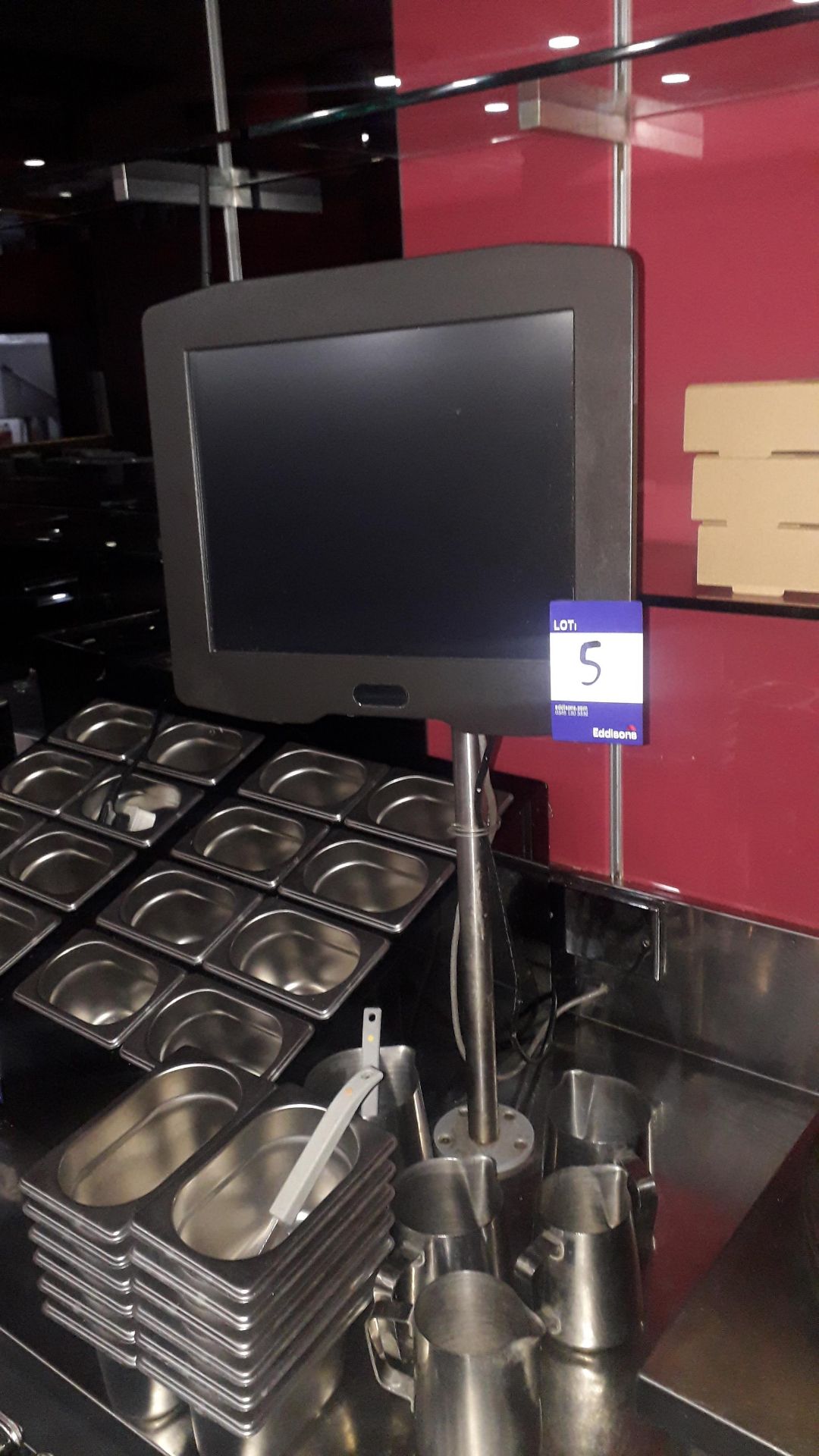 Aures Epos System with Aures double sided touch screen terminal, Aures ODP333 receipt printer, - Image 7 of 8