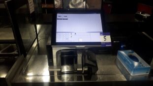 Aures Epos System with Aures double sided touch screen terminal, Aures ODP333 receipt printer,