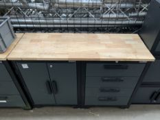 Hilka garage metal 3 drawer/ double door cupboard unit