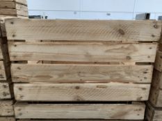 20x Distressed effect wood crates 500 x 400 x 300mm deep