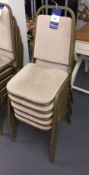 5 x Metal Framed Cushioned Chairs