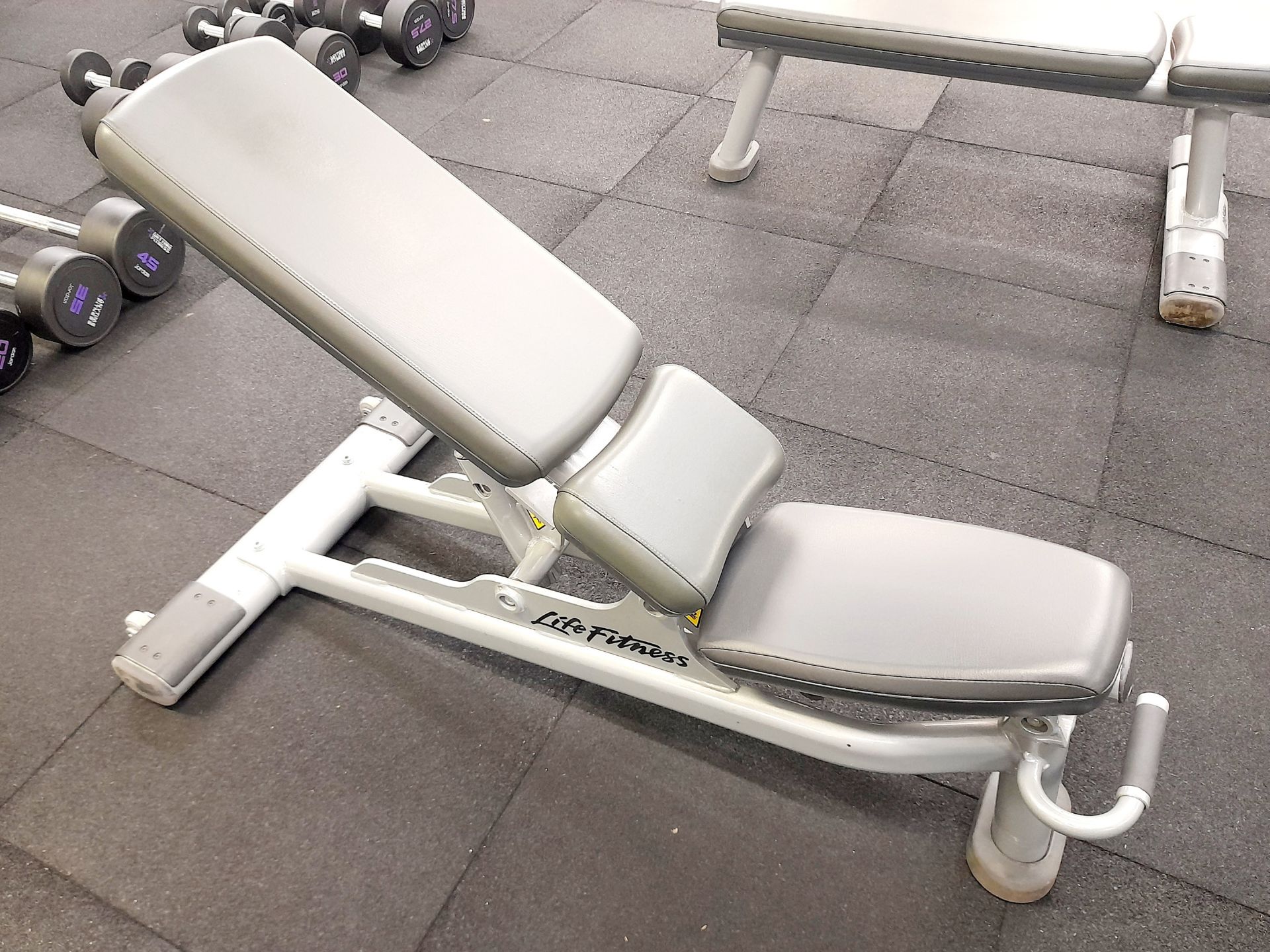 Life Fitness Multi Adjustable Bench. This auction contains a COMPOSITE LOT made up of Lots 1 to 50 i
