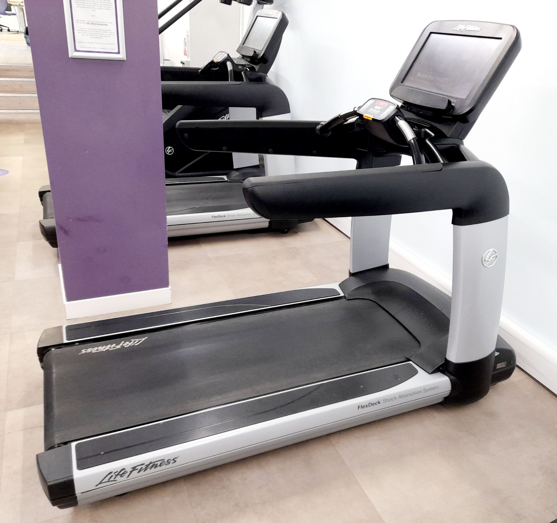 Life Fitness 95T Treadmill Serial number AST157197. This auction contains a COMPOSITE LOT made up of