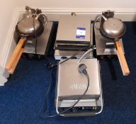 4 x Assorted grills / waffle makers (Location – Prudhoe)