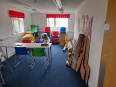 Assortment of children’s accessories / toys to room, as lotted (Location – Prudhoe)