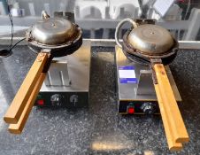 2 x Puffle Waffle makers (Please note this ot is located in Gateshead and is available for