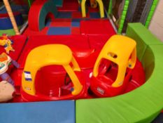 Assortment of children’s toys, including 2 x Little Tikes cars (Location – Prudhoe)