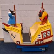 Captain Pugwash children’s electric coin operated pirate ship ride-on machine, Manufacturer R.G.