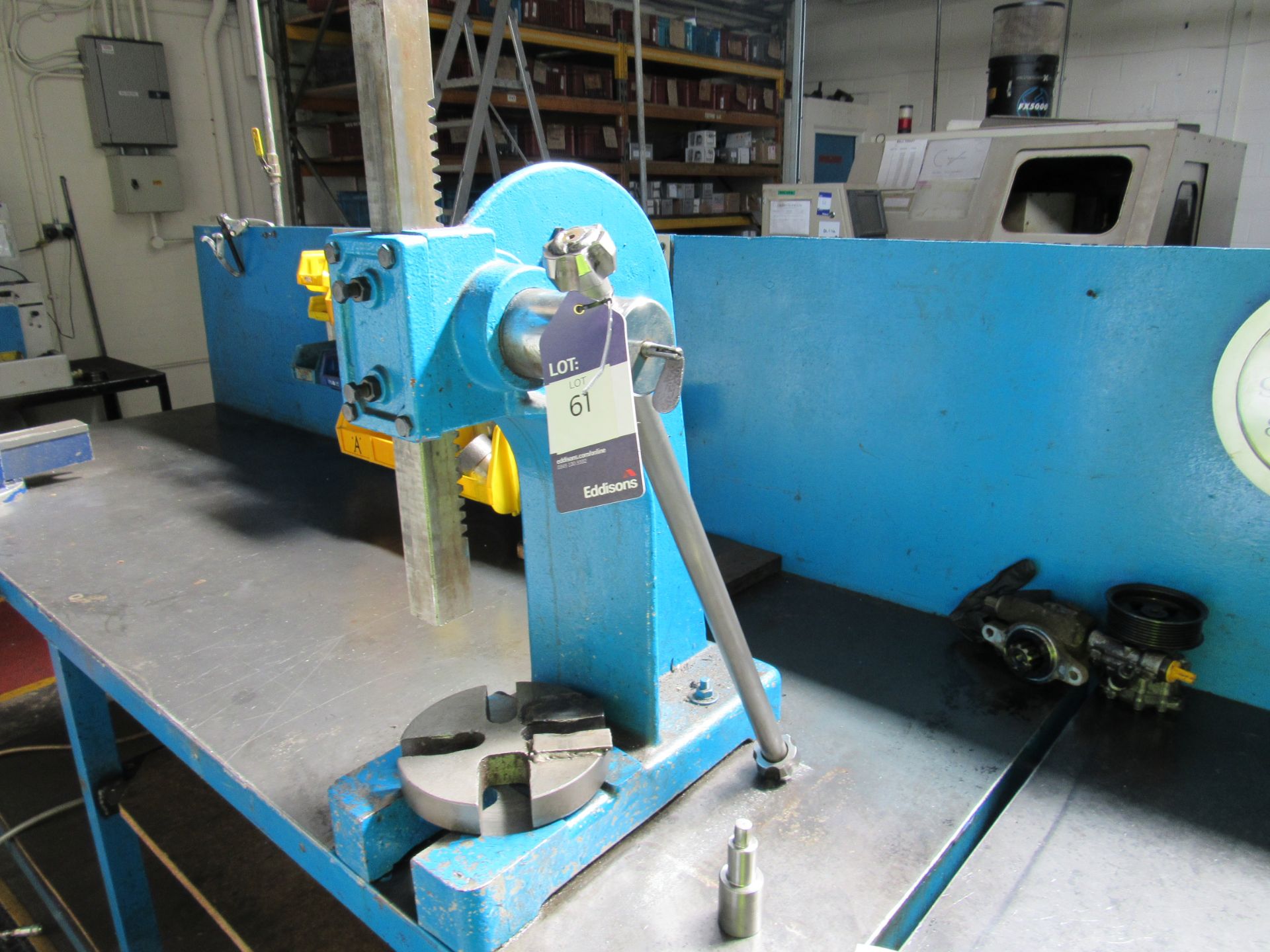 Workbench with geared press and senator 44-106 vic - Image 3 of 4