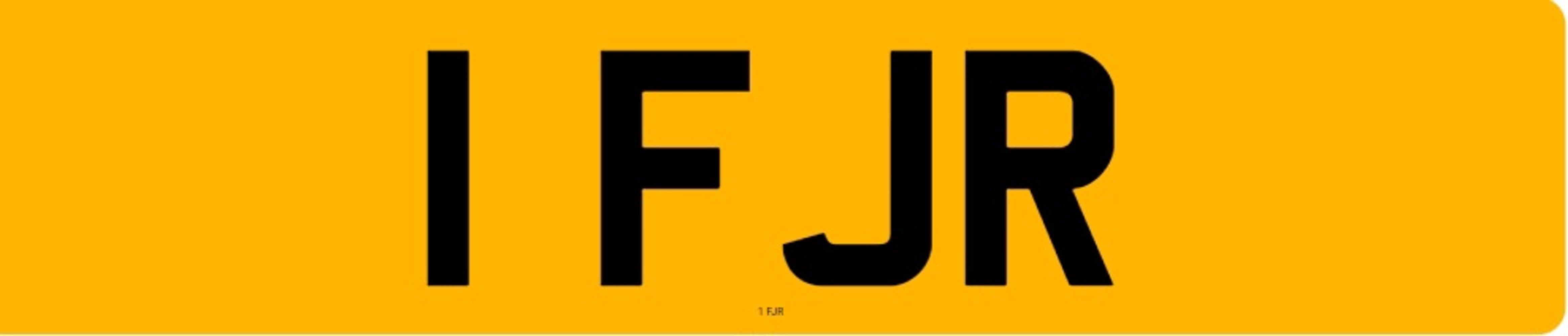 Cherished Number Plate – 1 FJR