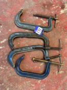 4x Large G Clamps