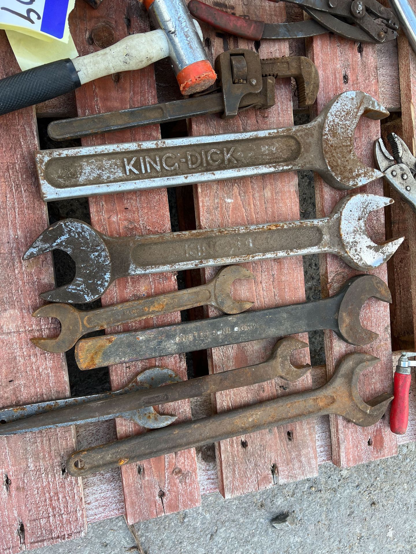 Old Tools King Dick Spaners as lotted - Image 4 of 4