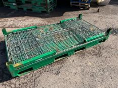 1x Large Stackable Colleapsible Steel Storage Stillage 240L 120W 98cm H