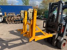 Forklift Double Gator Grip 55 gallon x2 Drum Clamp 720kg capacity