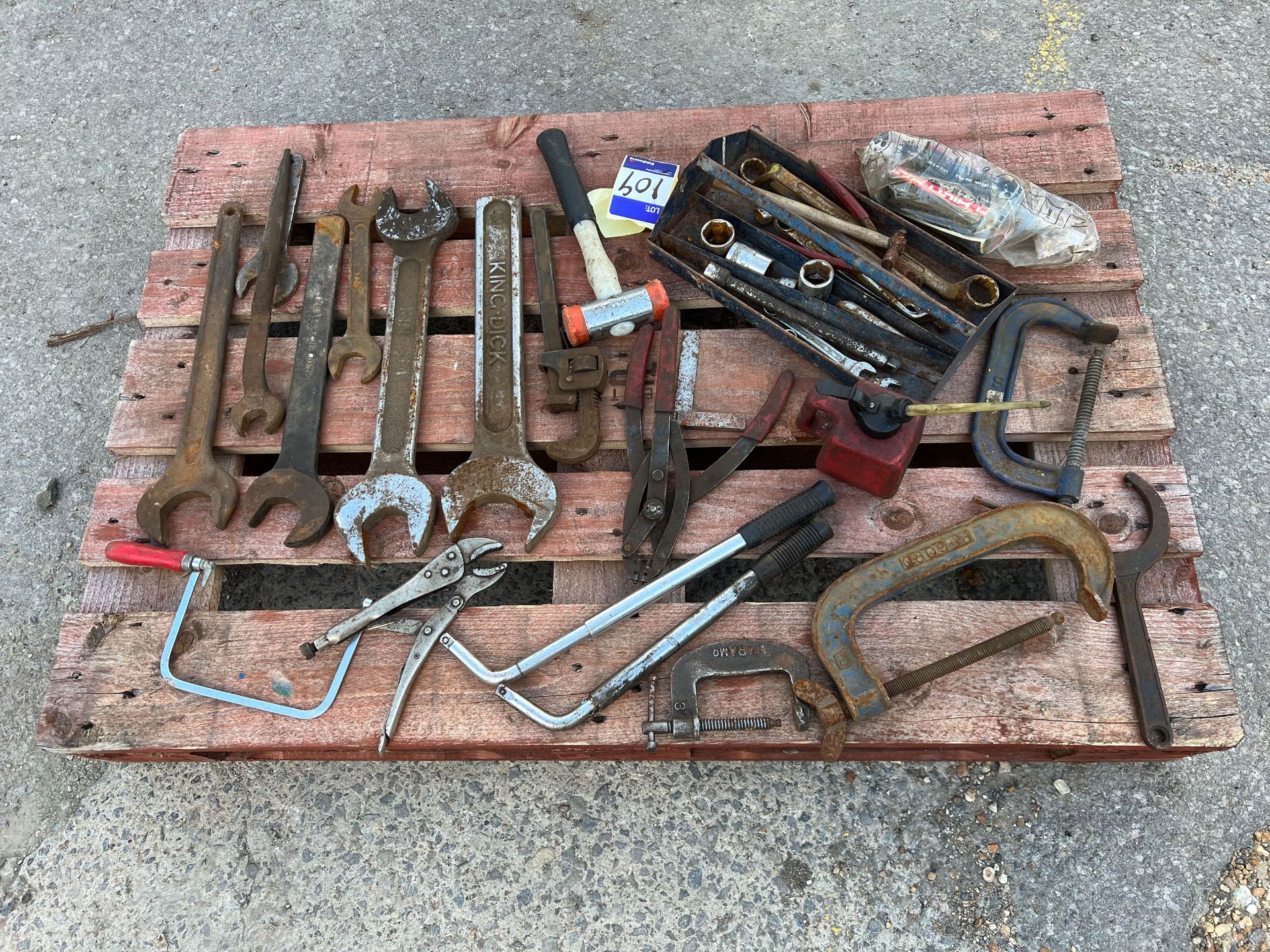 Old Tools King Dick Spaners as lotted - Image 2 of 4