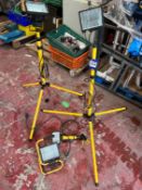 4x Portable workshop lights