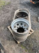 4 x Steel Truck Rims, 22.5 x 9.00