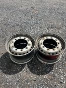 2 x Super Single 385/65 Wheel Rims